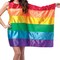 Rainbow Flag Dress Adult Halloween Costume Colorful Striped Party Dress One Size